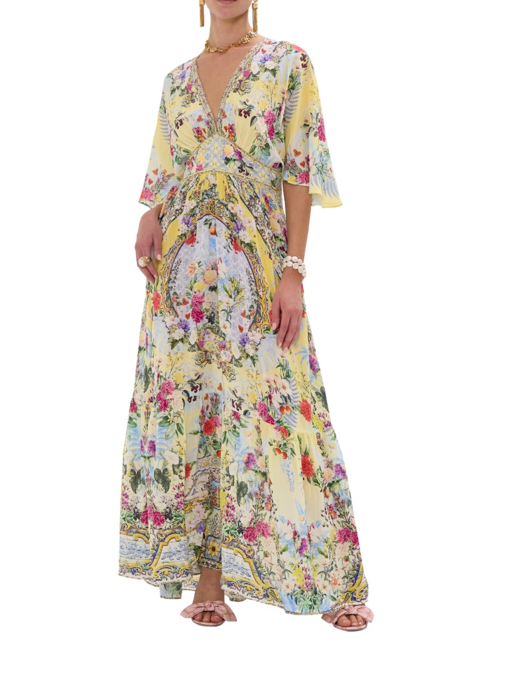 Camilla Flor Fantástica Long Dress